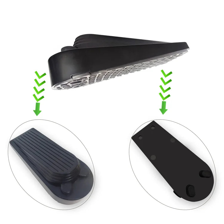 Wholesale TPR Environmental Protection Material Anti-collision Windproof Door Plug Cartoon Black Can Be Superimposed Door Plug