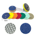 DEYI Diamond 3 Step Polishing Pads Best Industrial Stone Hand Spiral Flexible Granite Concrete Wet Granite Marble Abrasive Disc