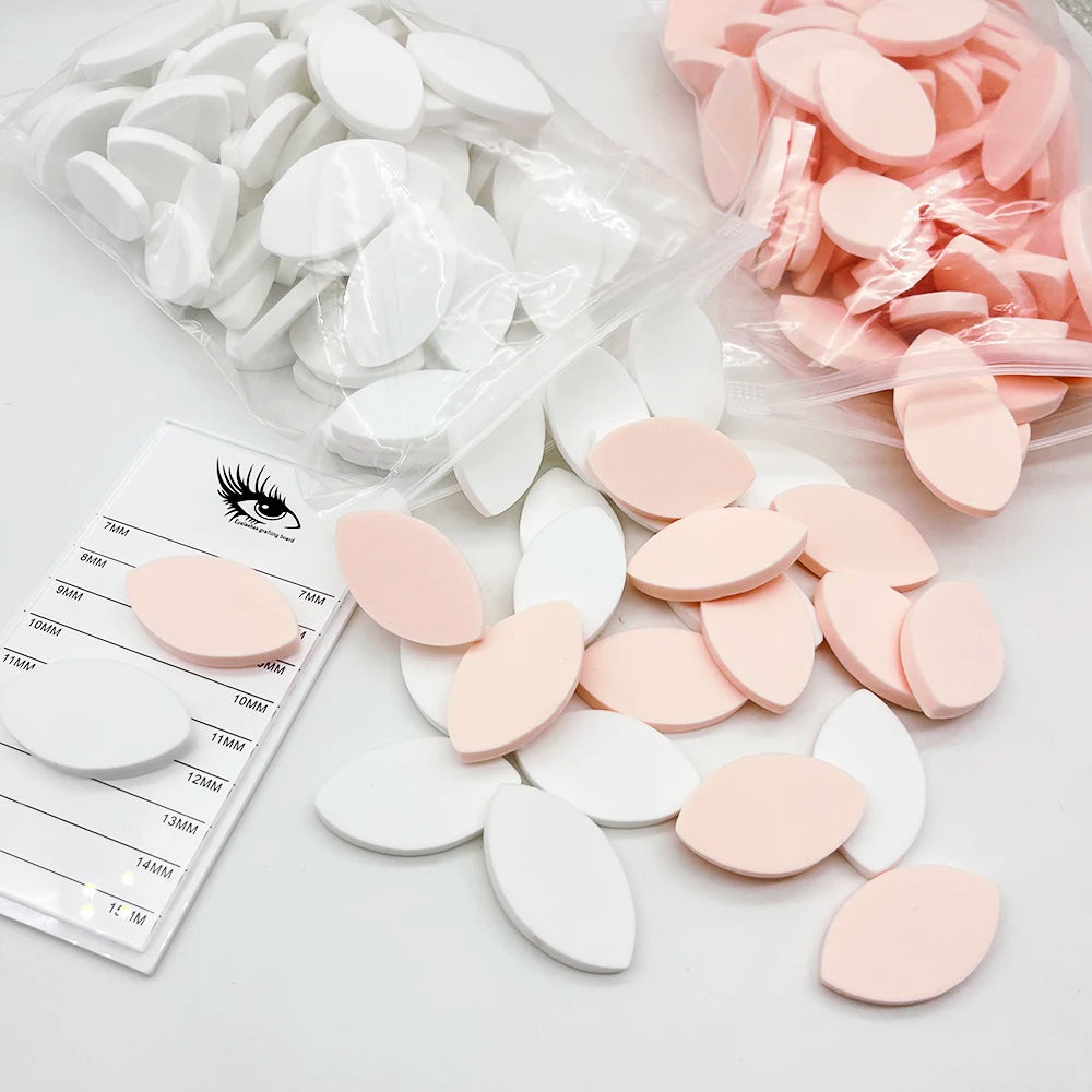 Customized White Pink Eyelash Extension Accessories Beauty Tool for Beginner Practice & Lash Training Courses