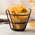 Modern Round French Fries Holder French Fries Snack Holder Durable Food Basket Milkshake Powder Frying Storage Basket