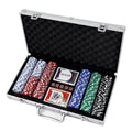 Manufacturers Selling 300 Poker Chips Aluminum case Carry pp Color Dice Poker Chipsaccessories Set for Casino Game