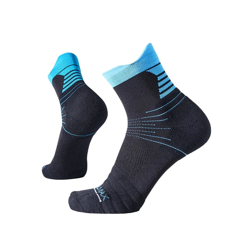 Quick Dry Coolmax Crew Thick Terry Cushion Digital Printing Autumn Basketball Sport Socks
