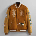 OEM Wholesale Custom Logo Pattern Embroidered Oversize Primary Varsity Hip Hop Jacket Your Image Team Varsity Jacket Shearing