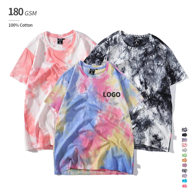 Tie Anroller Guidewear 100% Cotton Blank Men Woven Blank Tee Wholesale Blank T Shirts Print Pattern Tshirt Blank Smart Casual