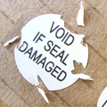 Custom Destructible Permanent Self Adhesive Eggshell Sticker Vinyl Roll Anti-Counterfeiting Tamper Evident Seal Sticker