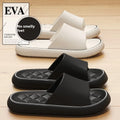 2025 Men's Large Size Indoor Summer Slippers Breathable Lightweight Non-Slip EVA Printed Design for Couples