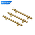 TOCO Brush Nickel Finish Gold Zinc Material T-Bar Shape Furniture Handles and Knobs for Cabinet Drawer Dresser-Custom Sizes
