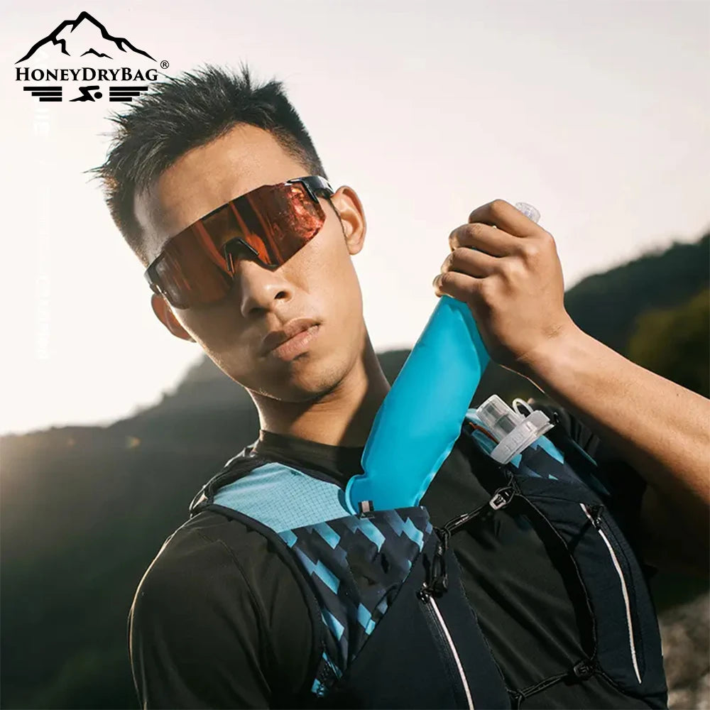 OEM/ODM 500ml Collapsible Trail Water Bottle BPA-Free Reusable Soft Flask for Running Cycling Marathon Collapsible Water Bottle