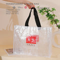 Custom Reusable Transparent Tote Bags with LOGO PP Woven Tote Bag clear Transparent