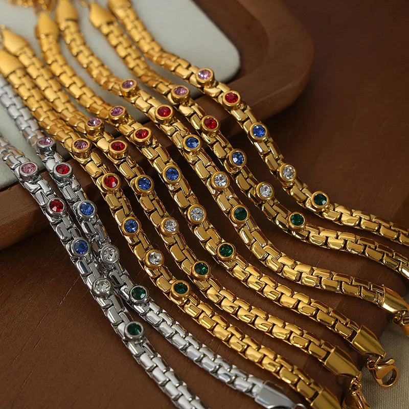 Vintage Popular Hot Selling Light Luxury Style Titanium Steel Bracelet Fashion 18k Gold Jewelry Stainless Steel Bracelet