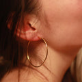 EManco Europe and the United States Cross-border Jewelry Geometric Large Circle 316L Stainless Steel Earrings Wholesale