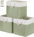 KUYUEFabric Storage Baskets Empty Gift Baskets with Rope Handles Decorative Baskets for Organizing