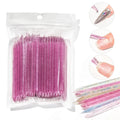 100pcs Nail Art Double End Cuticle Pusher Stick Remove Cuticles Regrowth Crystal Cuticle Pusher Sticks