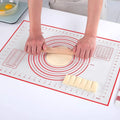 24'' X 16'' Kitchen Food Grade Dough Rolling Baking Mat With Measurement Non Stick Reusable Silicone Pastry Mat