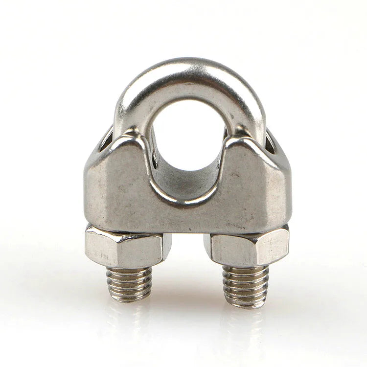 DIN 741 Stainless Steel Wire Clips 316 Stainless Steel Wire Rope U-Bolt Clamp for Marine Use