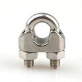 DIN 741 Metric & Inch Stainless Steel 316 Highly Polished Wire Rope U-Bolt Clamp for Marine Use
