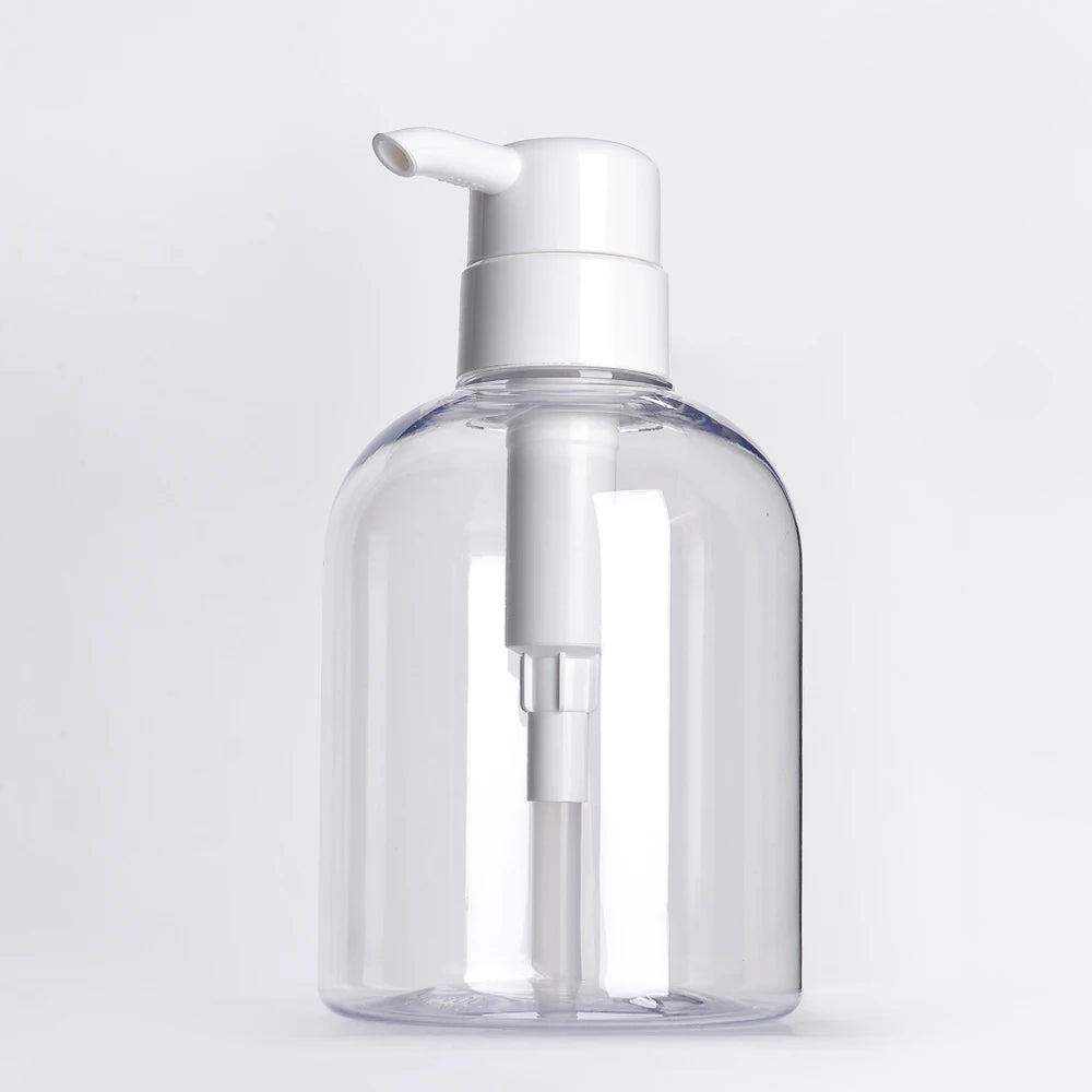 China Skin Care Serum & Lotion Plastic PET Cosmetic Bottles 300ml-760ml with Pump Press for Shampoo