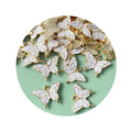 Enamel Butterfly Pendants Keychain Earrings Cute Gold Plated Butterfly Key Rings Dangles Hanging Ornaments for Handbags Decor