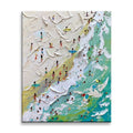 Hand Made Modern Beach  3D Palette Knife Hotel Wall Decorations Home Canvas Wall Art Painting