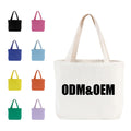 Eco-Friendly Reusable Organic Calico Cotton Canvas Tote Bag Custom Logo Printed Blank Grocery Shopping Bag