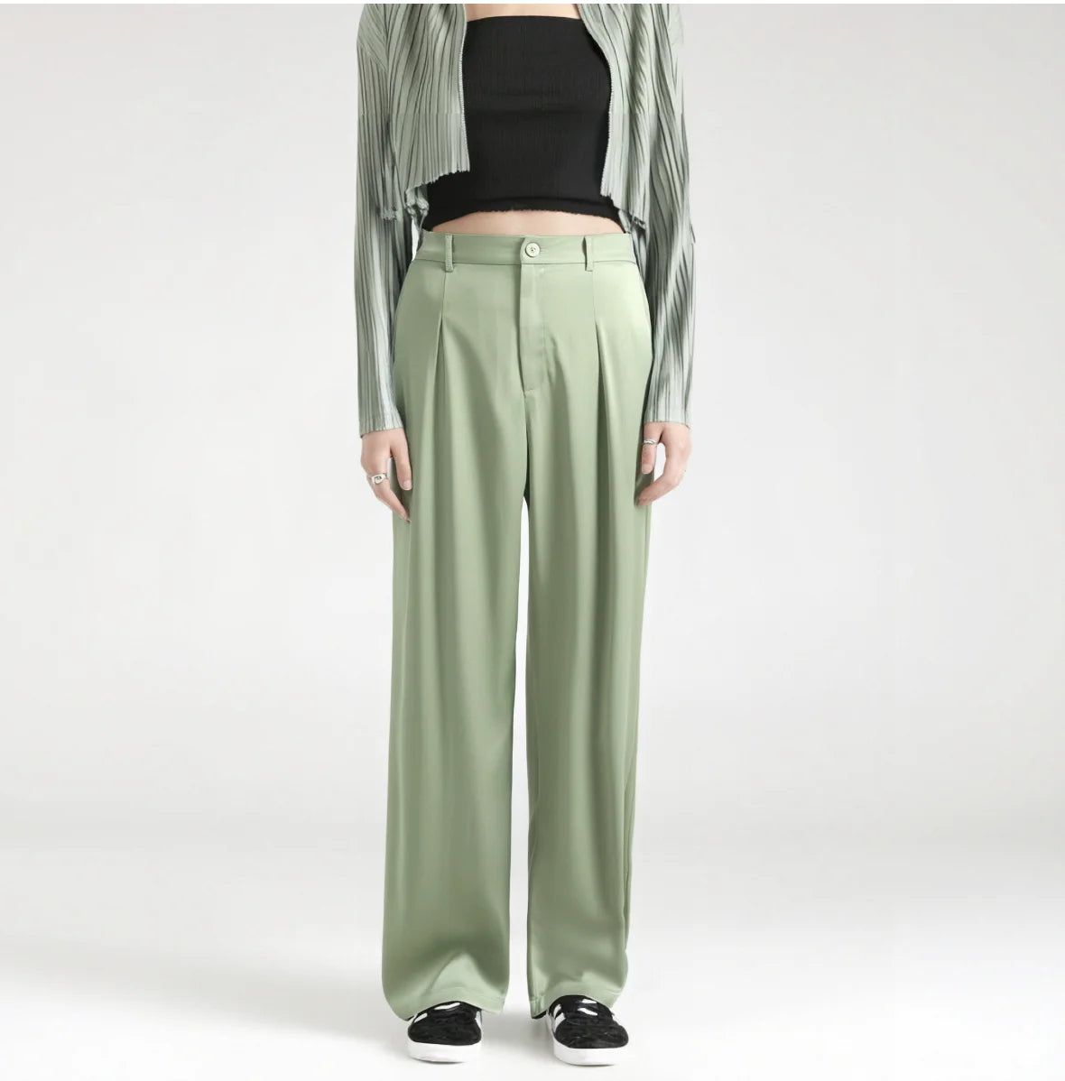 Casual Commuting Cheap Baggy Pants Girls Work Pants Female Office Lady Pants