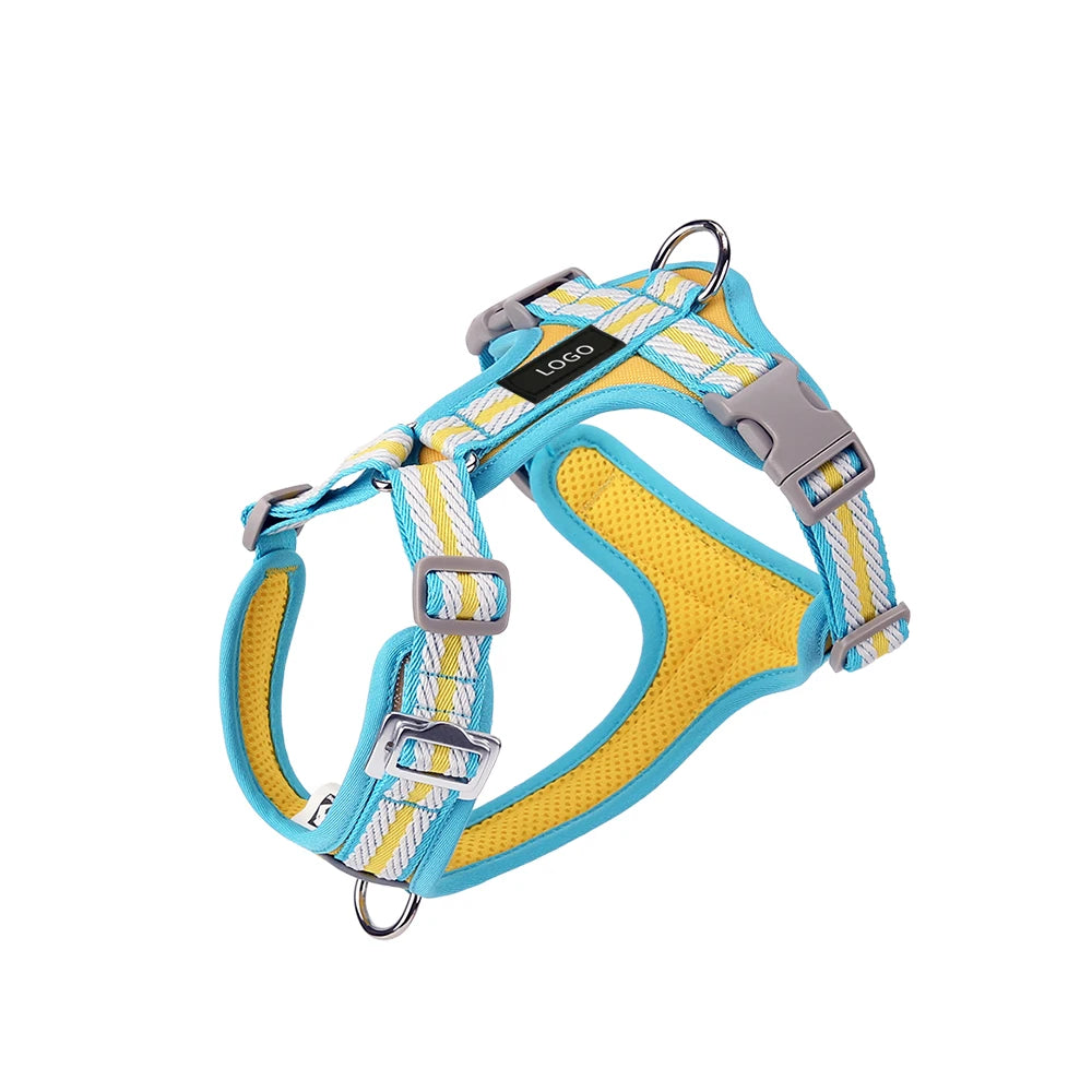 OEM Custom Wholesale Fashionable Nylon Designer Soft Adjustable Luxury Outdoor Dog Harness Breathable Premium Dog Training Vest