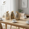 2026 New Arrived Arabian Style 1L Nice Water Bottle Thermos Vacuum Flask  Inner Glass Pot Hot Water Arab Gift Set