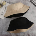 Fashion Custom Double Sides Sublimation Printing Cotton Bucket Hat Foldable Reversible Sun Hat for Outdoor Casual Travel