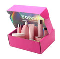 Luxury Custom Hot pink Gift Delivery Iridescent Mailer Boxes Holographic Packaging Shipping Box with logo