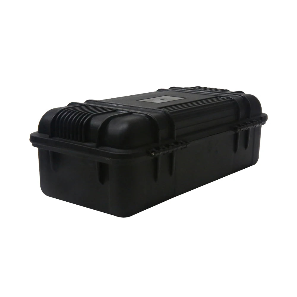 Long Plastic Tool Storage Case with Foam Insert Durable Equipment Tool Box