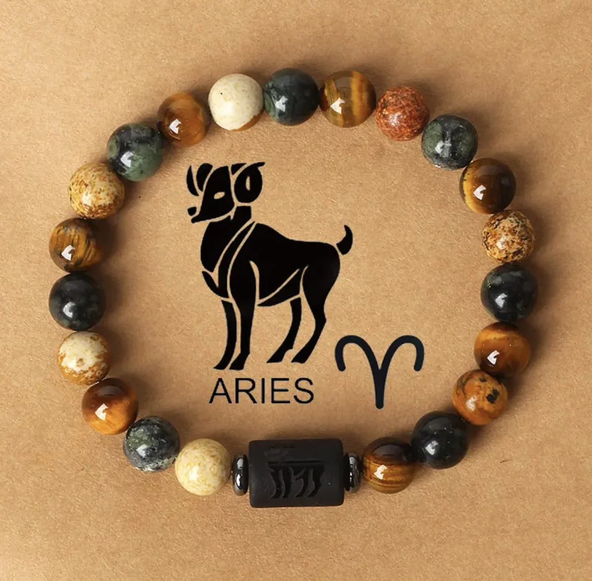Elastic 8mm Tiger Eye Stone Beads Bracelet Stretch Natural Stone Zodiac Bracelet for Women Men