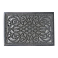 Wholesale Solid Color Cut Pile Grass Door Mats High Water Absorbent Rubber Doormat for Entryway Machine Made Plush Pile Height