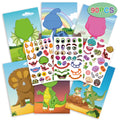 Make Your Own Stickers for Kids Puzzle Make a Face Stickers Cute Animal Dinosaur Princess Children Stickers Party Favors