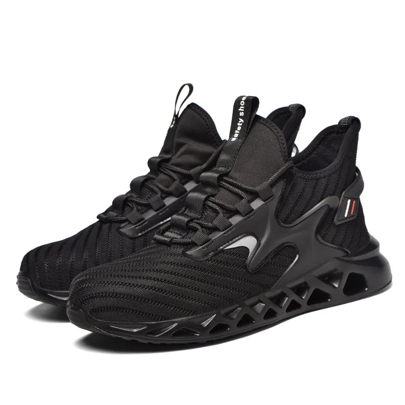 AMAWEI Safety Shoes Indestructible Steel Toe Sneakers Men Safety Shoes BG-01