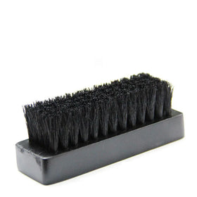 Popular Black Wood Horse Hair Shoe Brush Soft Nylon Material for Effective Shoe Cleaning