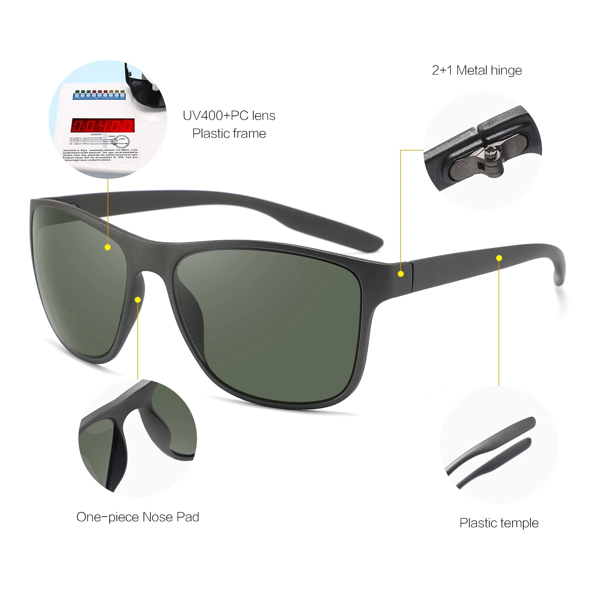 New Arrivals 2023 Branded Fashion Sun Glasses Customized Private logo square Framed Sunglasses