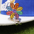 Ready to Ship Unique Flower Pattern Golf Hat Clip Set with Magnet Metal Ball Marker Golf Clubs Gift Golf Colorful Accessories