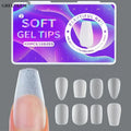 420pcs Full Cover Sculpted Nail Tips XS Short Round Square Almond Nail Extra Short Nail Gel Tips