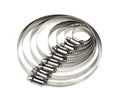 Stainless Steel 304 Worm Gear Hose Clamp Adjustable for HVAC System Inch & Metric Polished Surface 8-700mm