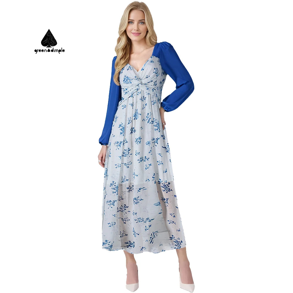 Custom Summer Ladies Evening Dress for Womens Clothing Lady Elegant Floral Women's Casual Elegant Dresses