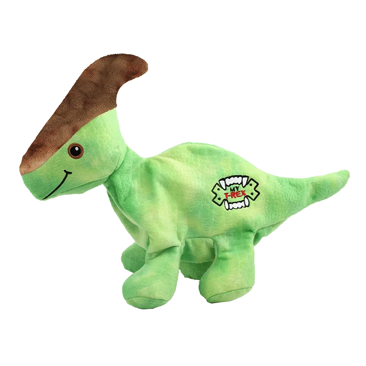 AFP Mighty Dinosaur Plush Pets Squeak Durable Squeaky Dog Chew Toys for Aggressive Chewers