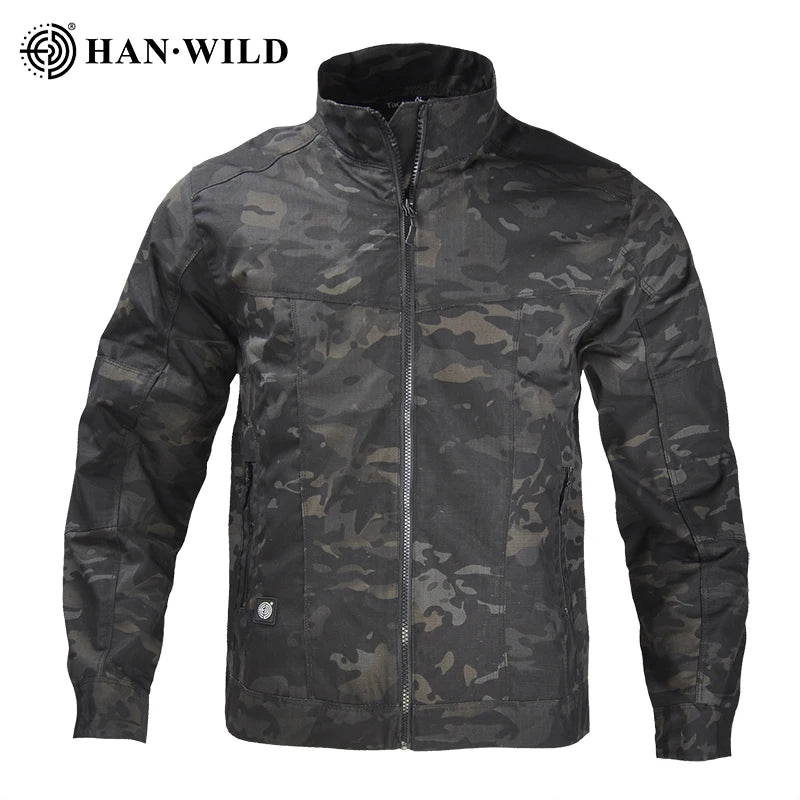 HAN WILD Dark Night Camouflage Jacket Comfortable and Perfect for Outdoor Activities