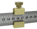 Steel Ruler Positioning Block Steel Ruler Marking Gauge for Ruler Locator Scriber Woodworking Measuring Tools