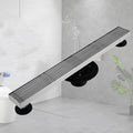 Hongdec Stainless Steel Modern Electroplated Long Floor Drain Insert Shower Drain with Easy Installation for Bathroom
