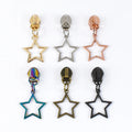 Deepeel ZT946 Zipper Accessory for Nylon Zipper Sliders Star Alloy Bag Zipper Pull