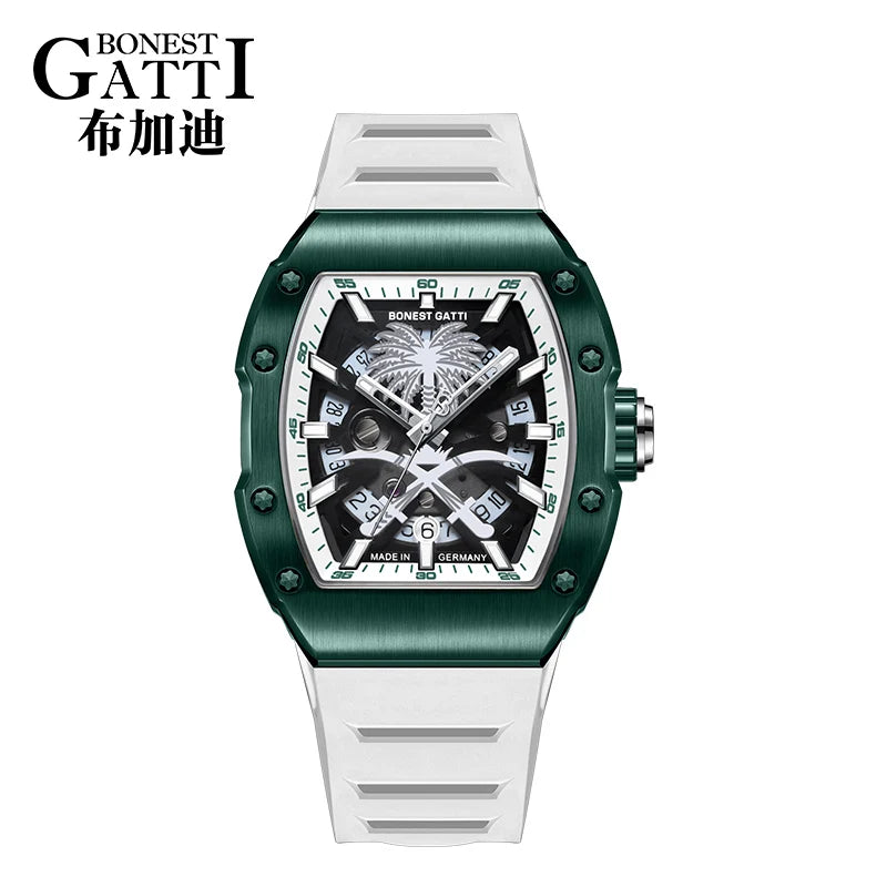 2021 Luxury Waterproof Hollow Out Automatic  Mechanical Watch for Man