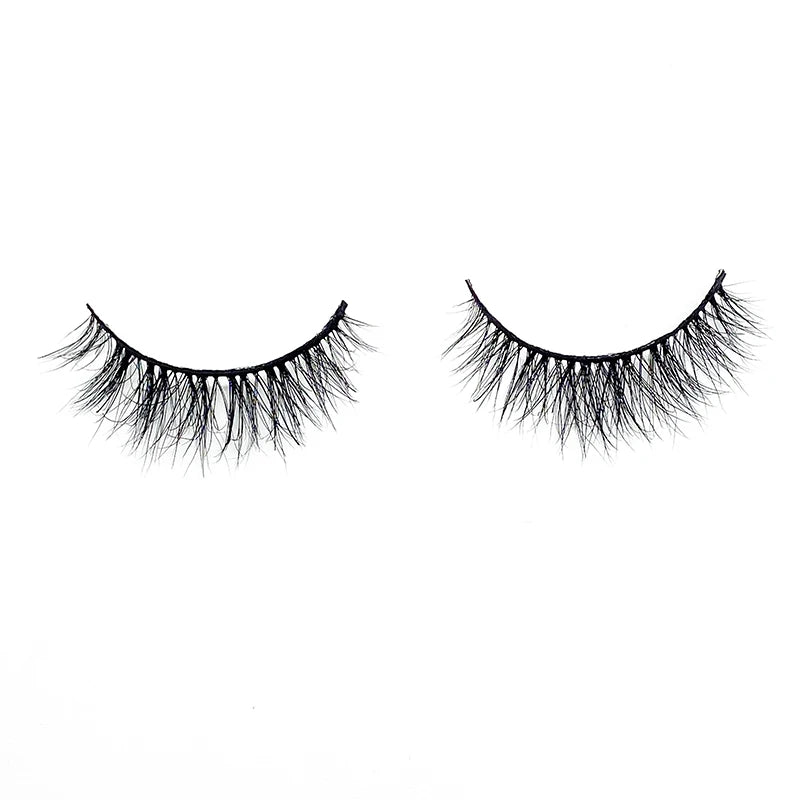 Hot Sale False Eyelashes Handmade Natural 3D Mink Eyelashes Premium Full Strip Eyelashes