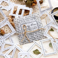 30pcs/pack  Tags Sewing Time Series Retro Journal Decoration Material Base Diy 4 Beautiful Models