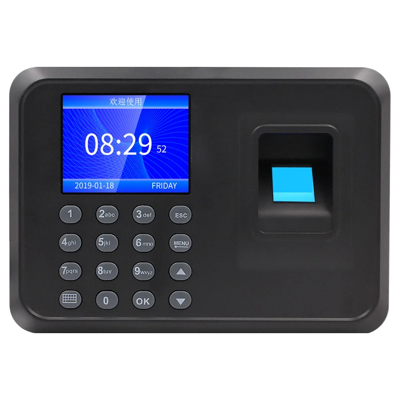 F01  Biometric Machine Fingerprint Password Time Attendance System  Software Free for Office