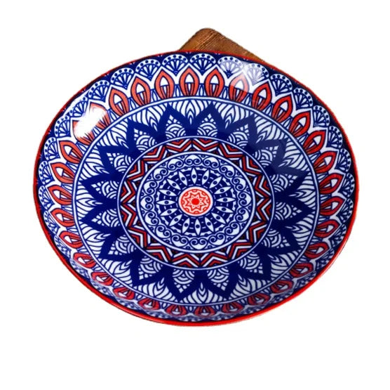 Ceramic Geometry Plate 6 8 10 Inch Dinner Tableware Porcelain Dessert & Cake Dish for Christmas Elegant Christmas Dinnerware